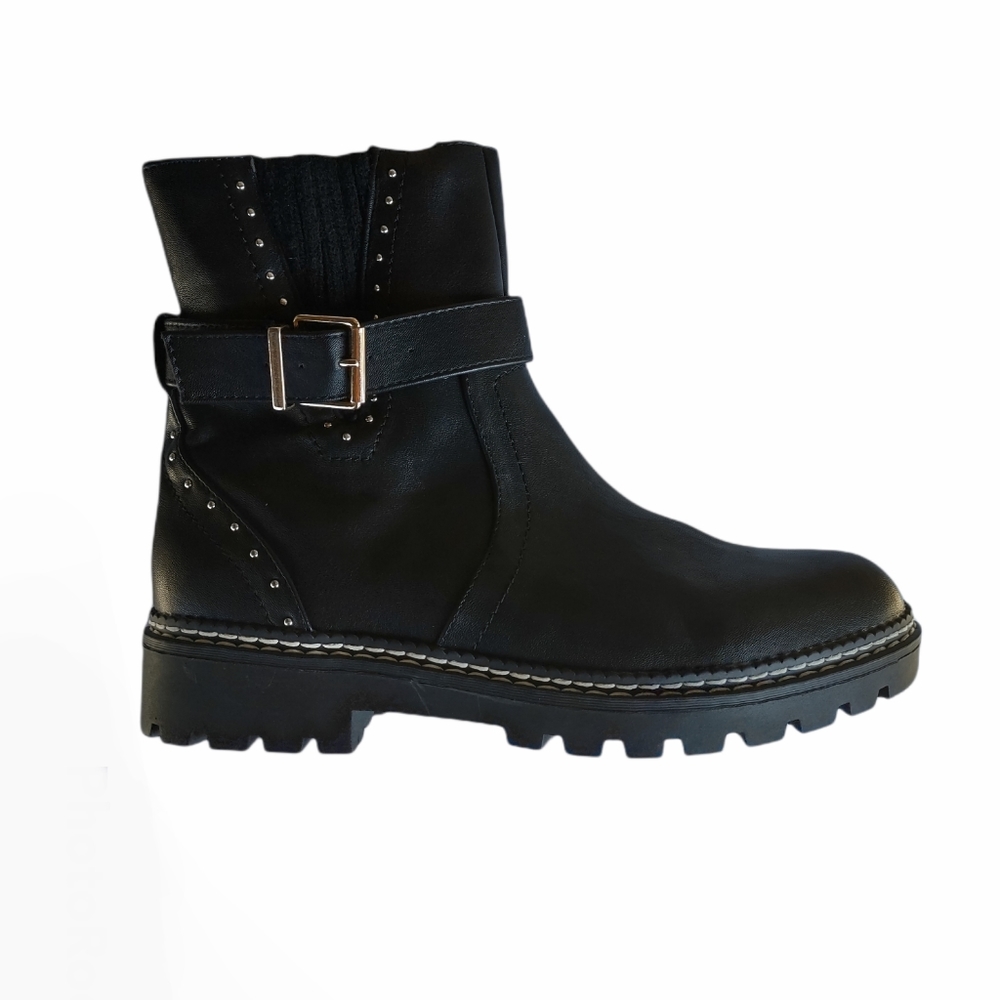 XOXO Pavlina Combat Boots Studded, women, new, black, 8.5 US